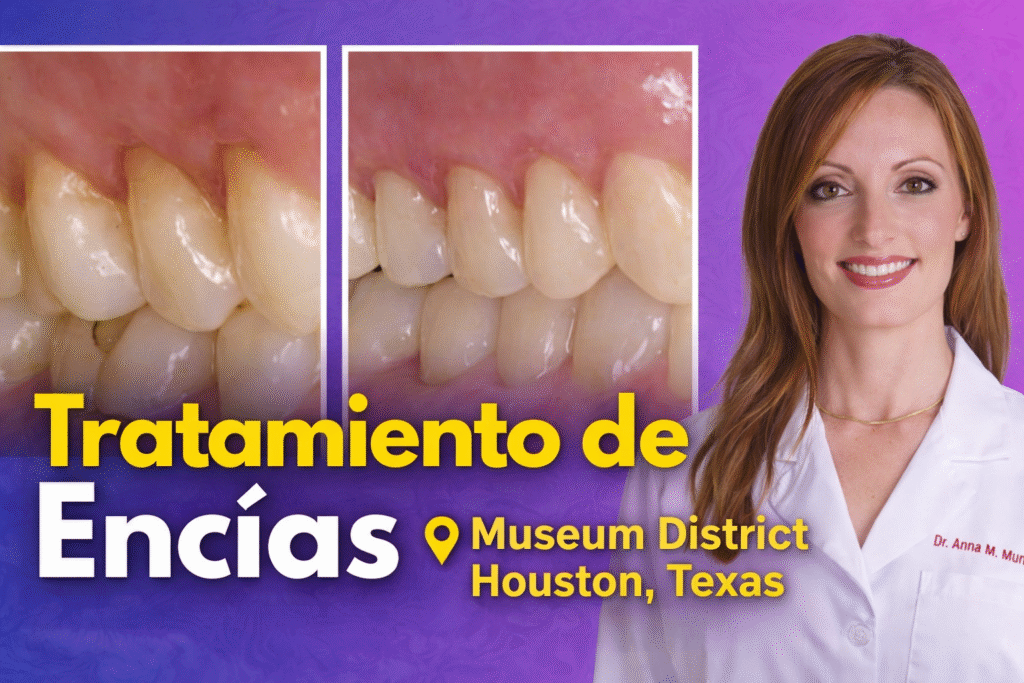 Recuperación después de un tratamiento de encías en el Museum District de Houston, Texas